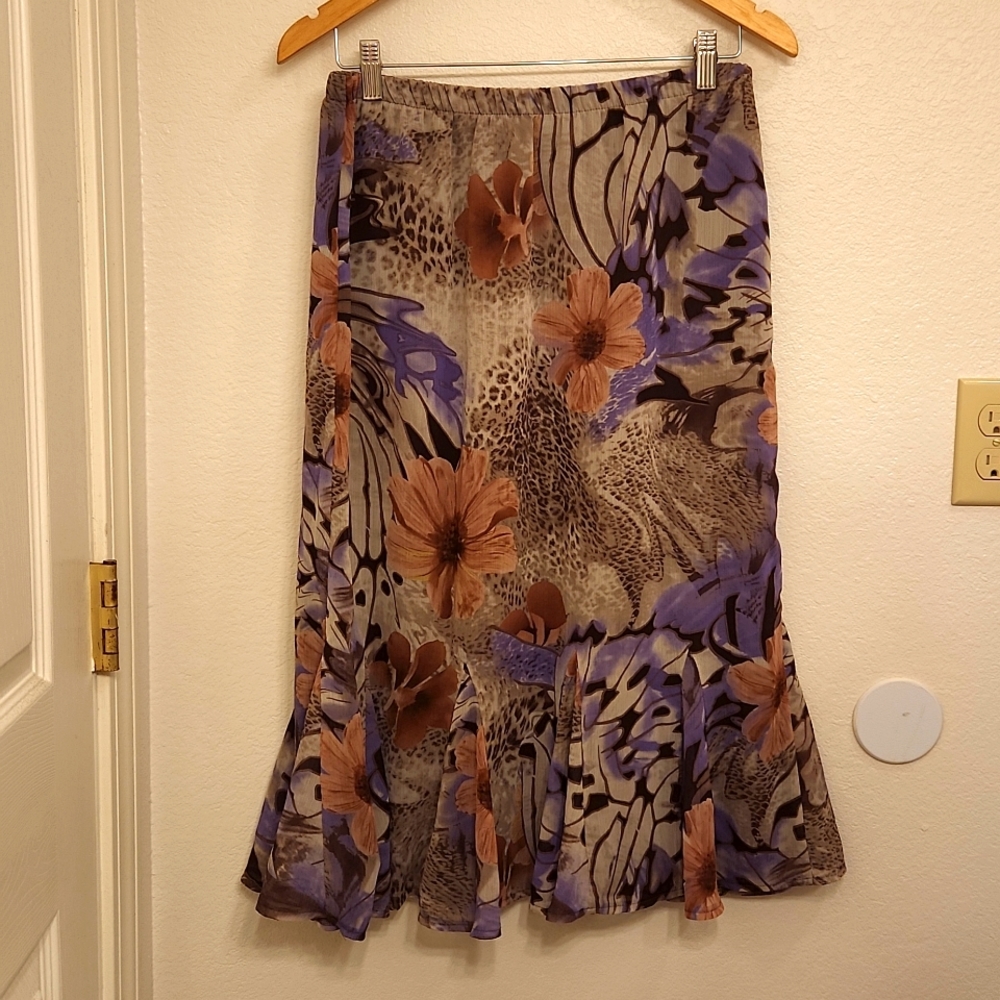 TanJay Women's Floral Skirt